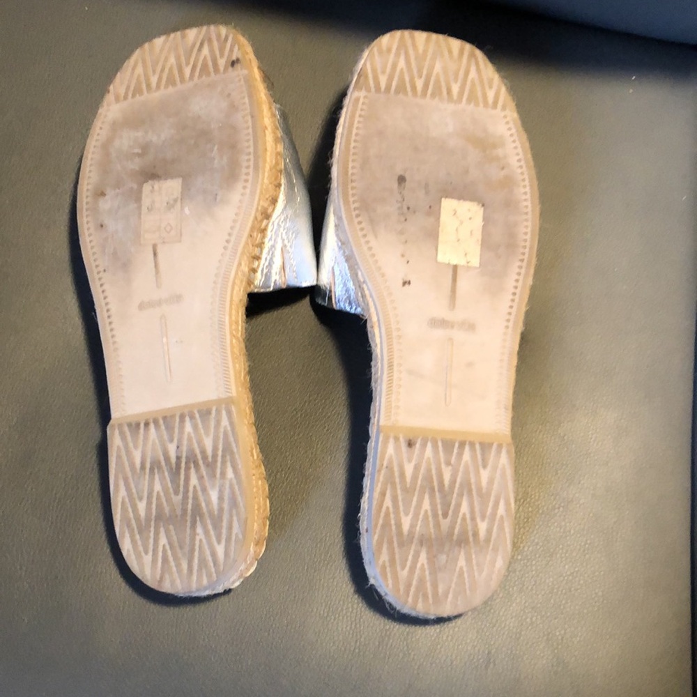 Silver Leather Flat - image 2